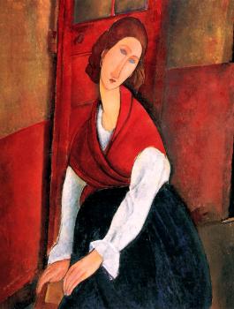 Modigliani, Amedeo : Portrait of Jeanne Hebuterne